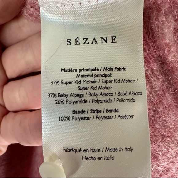 NWT SEZANE Gaspard Rosewood Pink Cardigan SZ XXXL - Picture 4 of 6